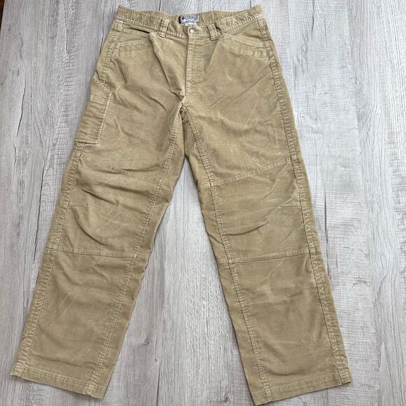 Columbia Men's Corduroy Carpenter Pants 36x32 Tan High Rise Straight Leg Casual - Picture 3 of 7